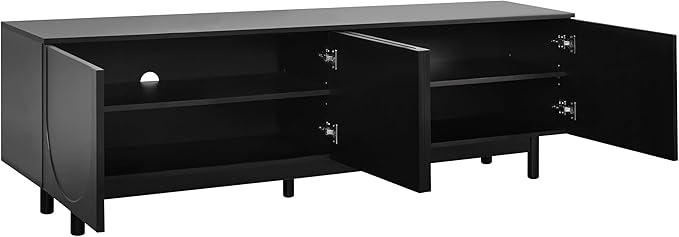 Ball & Cast Modern TV Stand with Arch Cabinets for TVs up to 78", Mi...