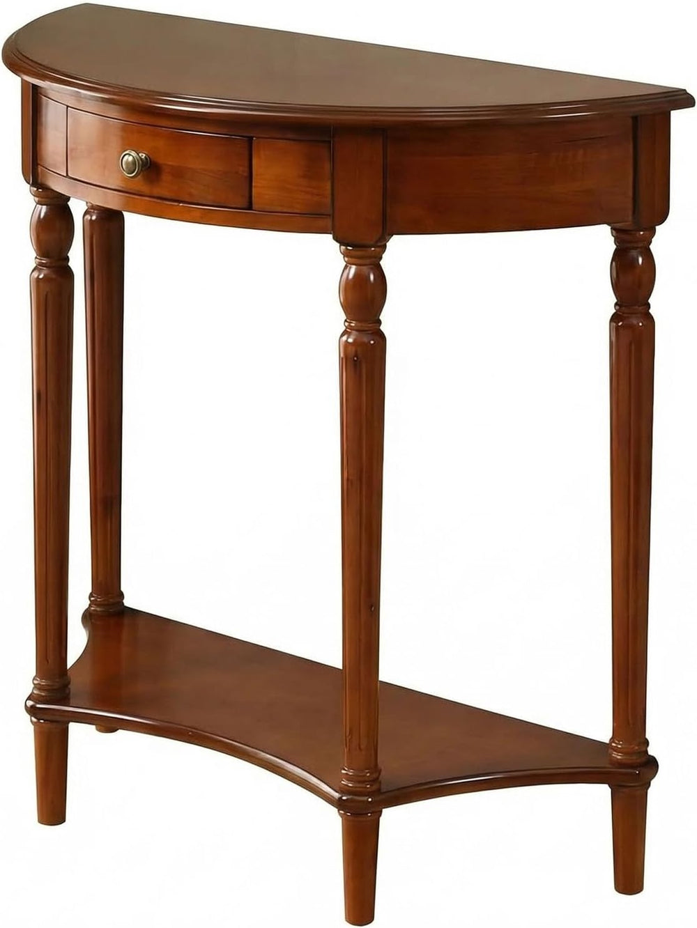 Half Moon Table, Table Solid Wood with Drawer Half-Moon Porch Side, Entryway ...