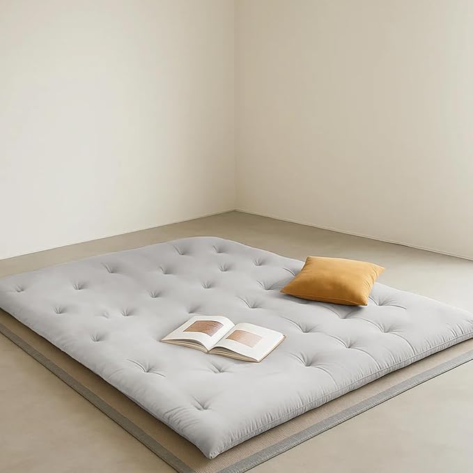 ZonLi Japanese Floor Futon Mattress Twin Size 39"x 80",100% Cotton Cover 2.5'' Thicken Tatami Mattress,Foldable Sleeping Pad,Portable Dormitory Tatami Mat,Roll Up Floor Lounger Bed for Adult