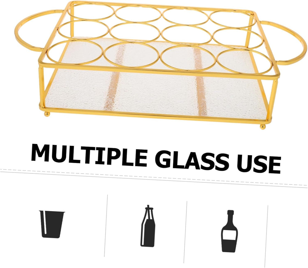 Cabilock Iron Beverage Rack for Countertop Bar Stylish Ktv Drink Organizer fo...