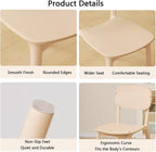 Dining Chairs, Heavy-Duty Plastic Stools, Commercial Dining Chairs, with Comfy Low Back Lumbar Support, for Parties, Home, Office(Green)