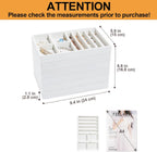 ProCase Stackable Jewelry Organizer Trays for Drawers, Jewelry Drawer Inserts Container Display Case Storage for Earring Necklace Rings Bracelet with Removable Dividers -Warmwhite, 6 Layers