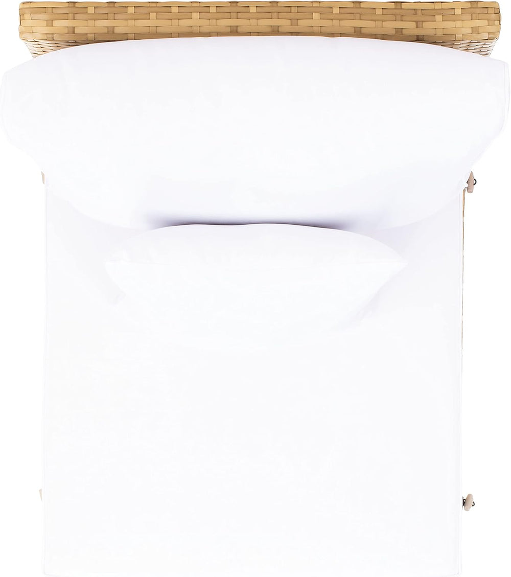 SAFAVIEH Outdoor - Pramla Settee and Ottoman Set - Natural & White - Stee...