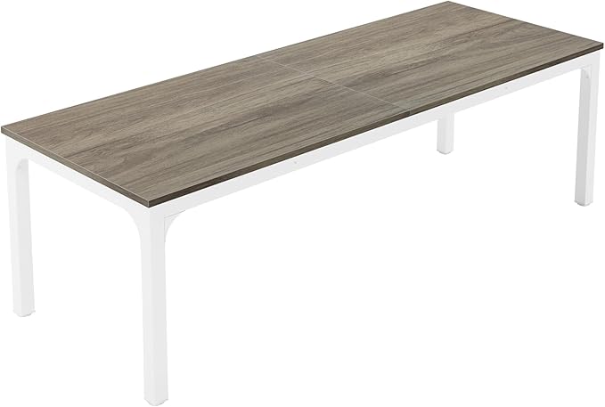 Tribesigns 6.5FT Conference Table, 78.7 Inche Rectangle Meeting Seminar Table, Large Business Tables for 6-8 People (Only Table)