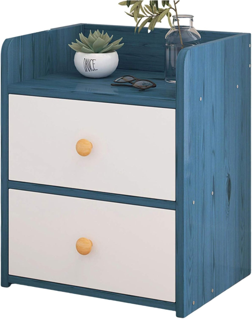 White Slim Bedside Table Wooden Nightstand Slim Tall Telephone Table Narrow H...