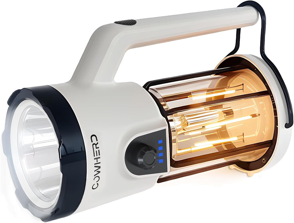 Rechargeable Flashlight Lantern 2-in-1 LED Handheld Flashlight with Lantern a...