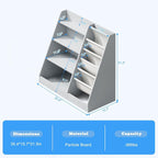 Gray 4 Tier Kids Wooden Bookshelf,Five Layer Sling Toddler Front Facing Bookcase,Baby Kids Storage Book Rack,Book and Toy Organizer Cabinet,Child Book Display Playroom Nursery Bedroom