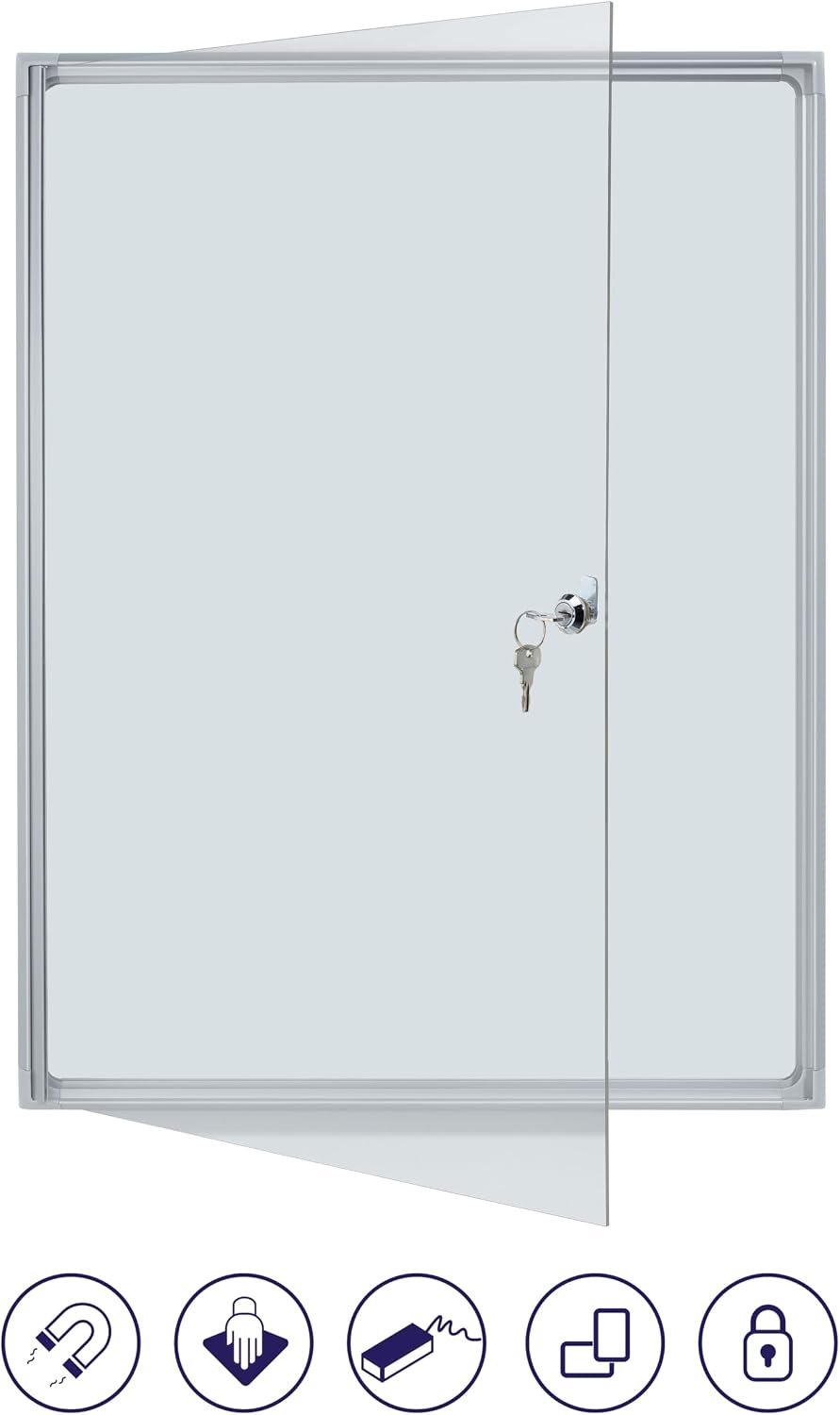 Franken FSA1 Flat Display 1 x ISO A4, Aluminium Frame 8X A4 White