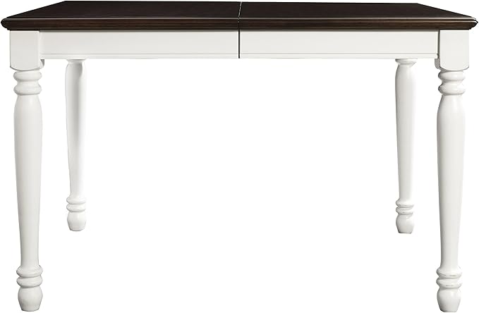 Crosley Furniture Shelby 7-Piece Traditional Dining Table Set for 6, Dinner Tables with Kitchen Chairs, Distressed White