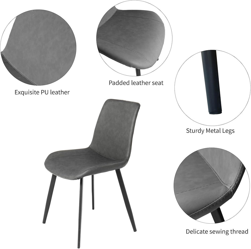 Zerifevni 70.87" Large Extendable Dining Kitchen Table with 6 Chairs | C...