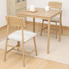 不二貿易(Fujiboeki) Fuji Boeki 52359 Dining Table for 2 People, 3-Piece Set, Wooden, Width 27.6 x Depth 27.6 x Height 28.3 inches (70 x 70 x 72 cm), Beige