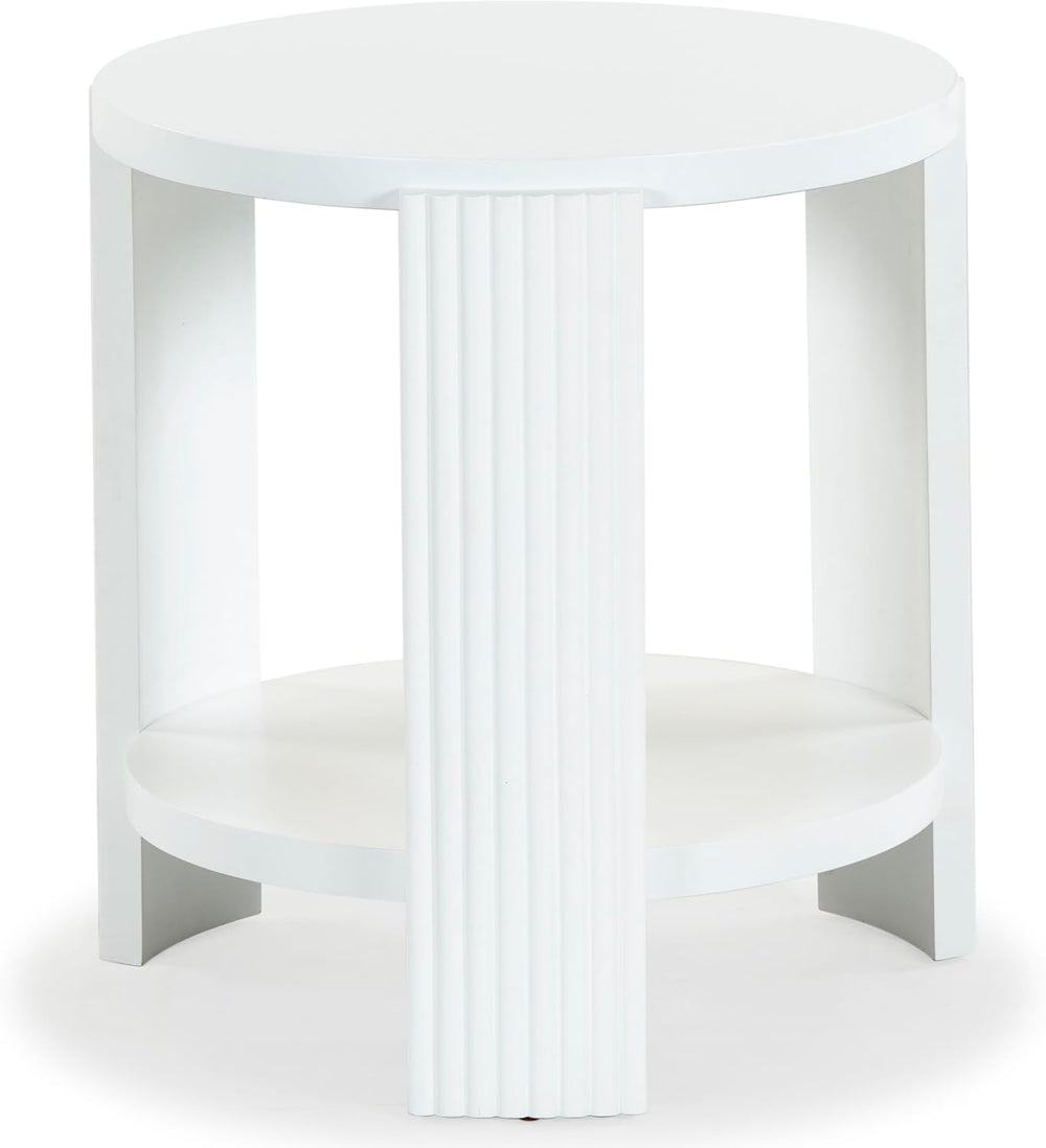 SAFAVIEH Couture Collection Liabella White Round Accent Table
