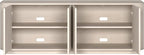 Henn&Hart Fluted TV Stand for TVs up to 75" with 2 Storage Cabinets with an Adjustable Shelf for Living Room, Family Room, or Office, Beech White