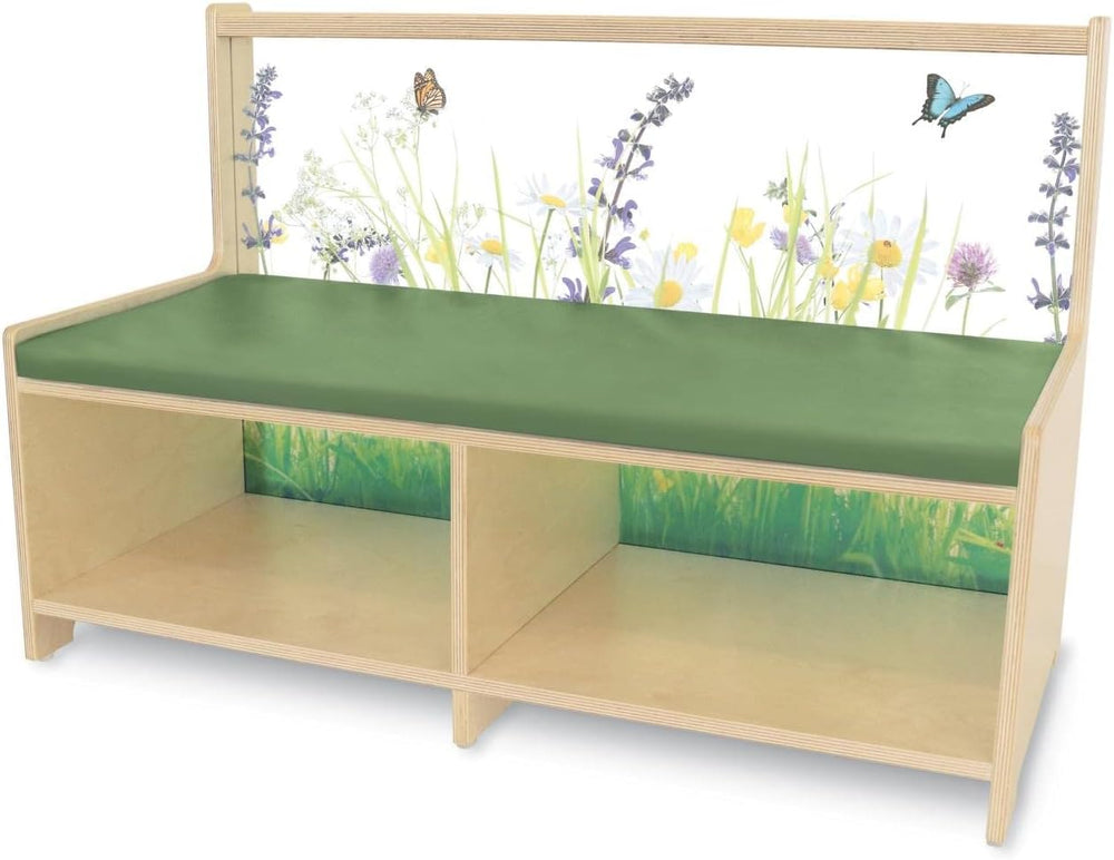 Whitney Brothers Nature View Straight Sofa, Natural UV, 17"L x 36"W...