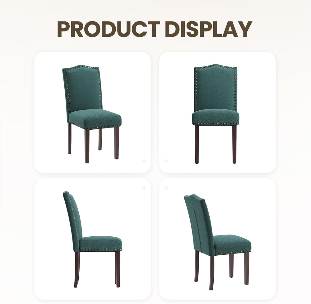 MALOL Dining Chairs Set of 2, Soft Comfortable Upholstered Parsons Chairs wit...