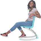 Virco ANROCK16 Analogy Rocking Chair 16" Seat Height (Set of 4) - Navy | For 3rd to 4th Grade, Flexible Seating, Promotes Focus, Ideal for Classrooms and Libraries, No Assembly Required
