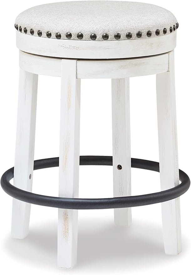 Signature Design by Ashley Valebeck 24" Counter Height Upholstered Swive...