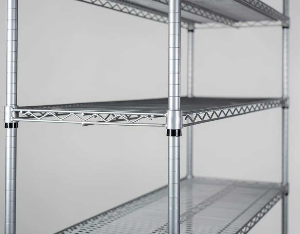 Omega 14" Deep x 48" Wide x 96" High 3 Tier Gray Starter Shelving Unit