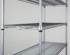 Omega 24" Deep x 54" Wide x 86" High 3 Tier Gray Starter Shelving Unit