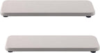 2 Pcs Water Absorbing Stone Trays, Kitchen/Bathroom Sink Soap Dish, Diatomite Tray Used for Hand Soap & Cosmetic Bottles in The Modern Home, 3.54" W x 9" L, White