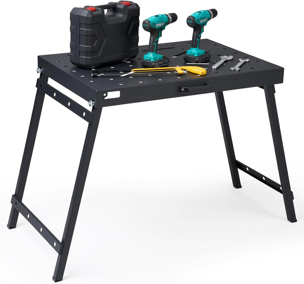 OLBRUS Welding Table Foldable Work Bench, Black
