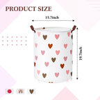 Patelai 3 Pieces Large Laundry Hamper Round Collapsible Organizer Storage Bin Waterproof Foldable Dirty Clothes Laundry Basket for Home Bathroom(Rainbow)