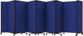 Versare Room Divider 360 Portable Wall Partition | Folding Panels | Large Freestanding Divider | Locking Wheels | Temporary Room Separator