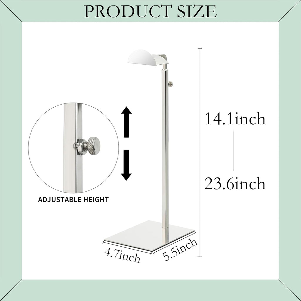 Purse Stands - 3PCS Stainless Steels Hangbag Holder Adjustable Height Purse Display for Retail Luxury Bag Organizer Home Store Boutique Retail Closet