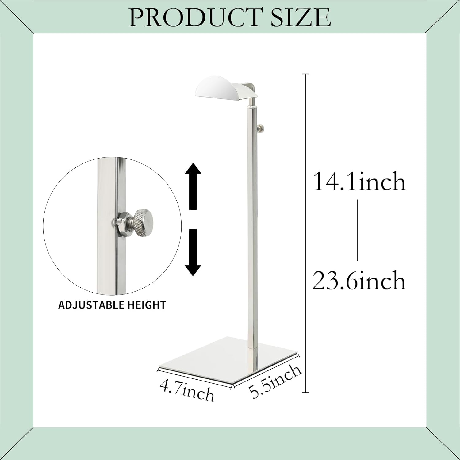 Purse Stands - 3PCS Stainless Steels Hangbag Holder Adjustable Height Purse Display for Retail Luxury Bag Organizer Home Store Boutique Retail Closet