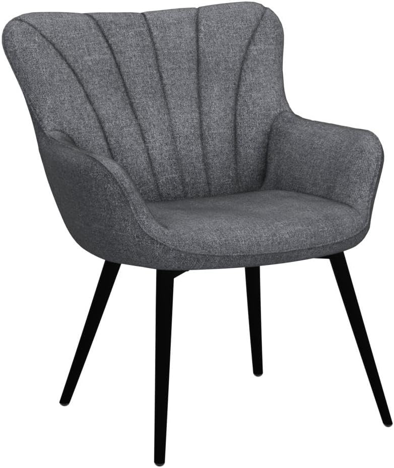 Yaheetech Dining Chairs Set of 2, Modern Armchairs, Gray