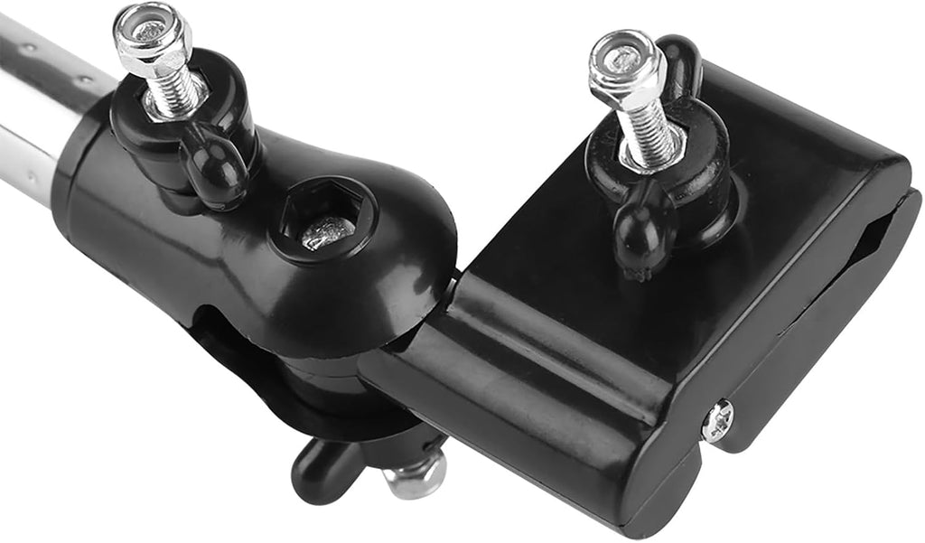 Adjustable Umbrella Stand 360 Rotatable Umbrella Holder for Wheelchair with Thickened Stainless Steel Pipe Up Down Telescopic Adjustment (Black)