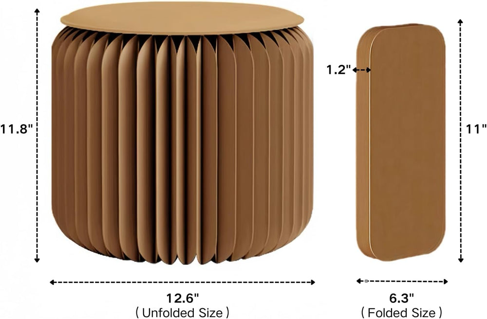 NOONTIDE Folding Stool - 12Inch Home Furniture 660lb Load Capacity Foldable P...