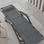 Gravity Chair Adjustable Folding Reclining Lounge with Pillow and Massage Armrest Patio Lawn Recliner Oversized(Svart)