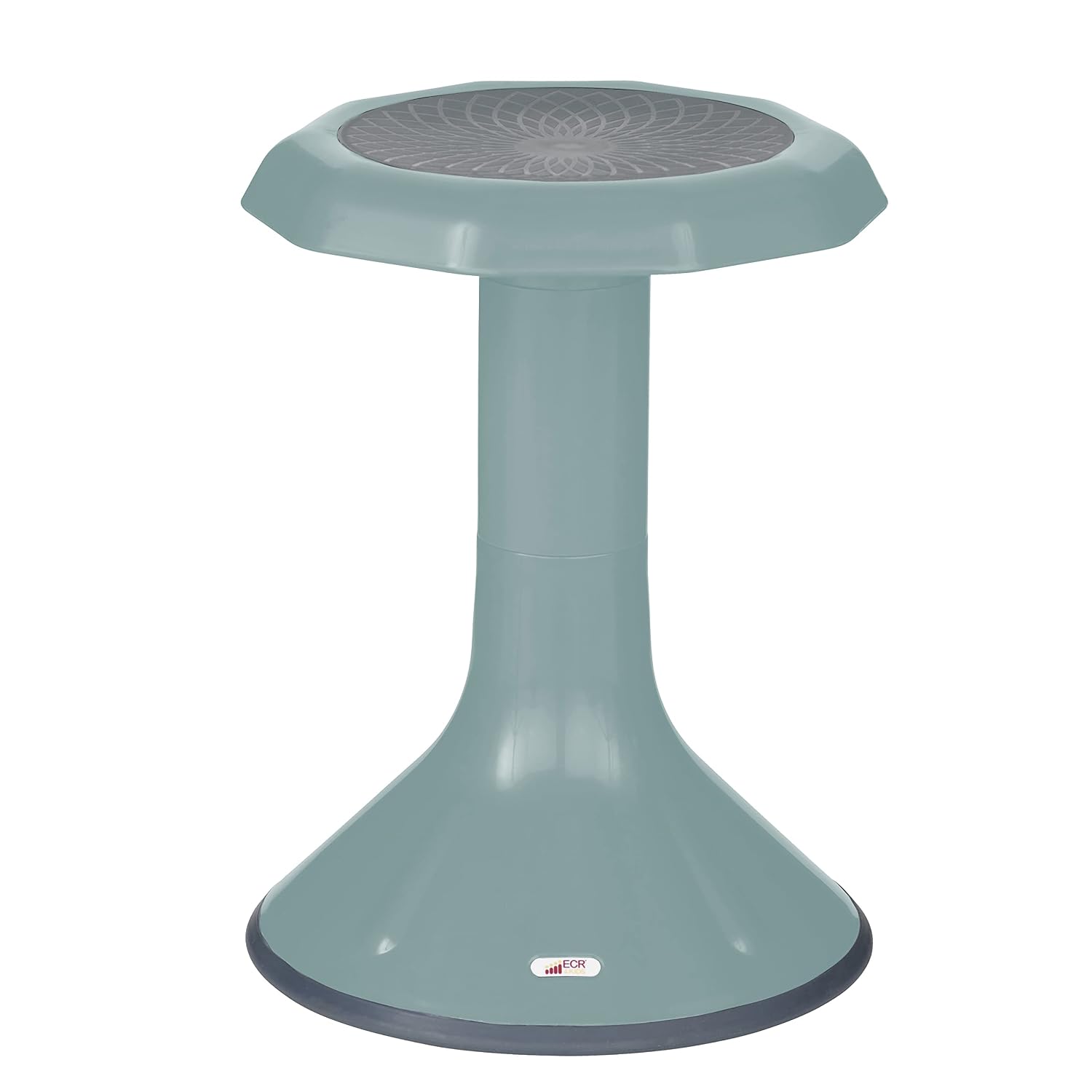 ECR4Kids ACE Active Core Engagement Wobble Stool, 18-Inch Seat Height, Flexible Seating, Seafoam | Durable plastic, GREENGUARD Gold Certified, 13 years +, 220 lb capacity, fully assembled, flexible seating for classroom use