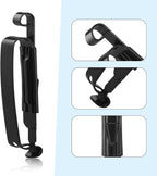 20 Pcs Metal Belt Clip Reusable Slides Strap Clip Holder for Outdoor Camping Belt Kettle Sling Bag Backpack, Black