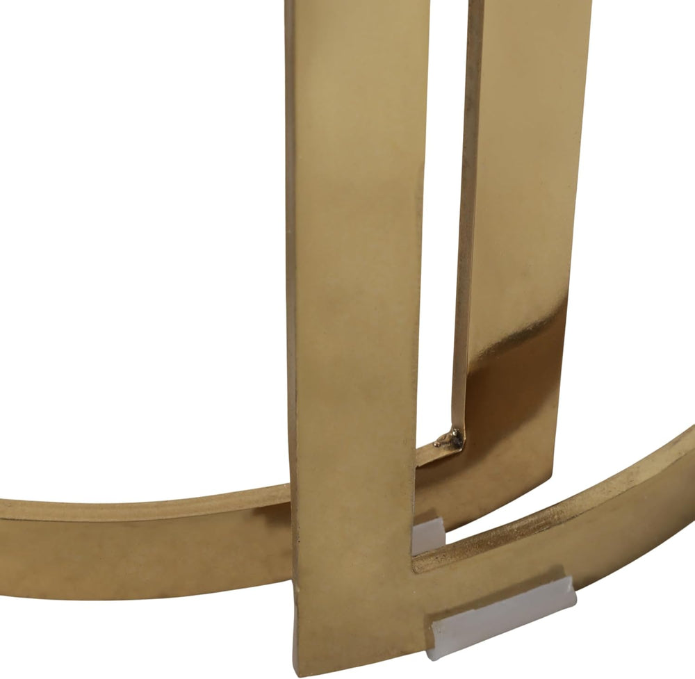 Elegant End Table, Side Table, or Night Stand for Room Decor - Round Metal Ac...