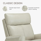 Leather Recliner Chair for Adults Wall Hugger RV Recliner with USB Charging Ports Electric Power Reclining Sofa for Living Room Home Theater Seating Bedroom