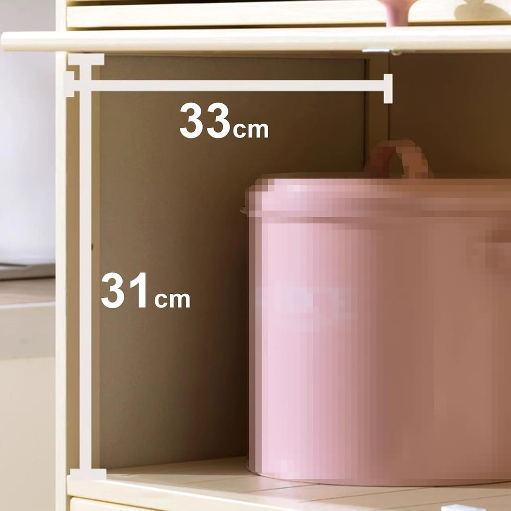 13 Inch Wide Kitchen Cabinet Storage Natural Bamboo Material Flip Up Hover Do...