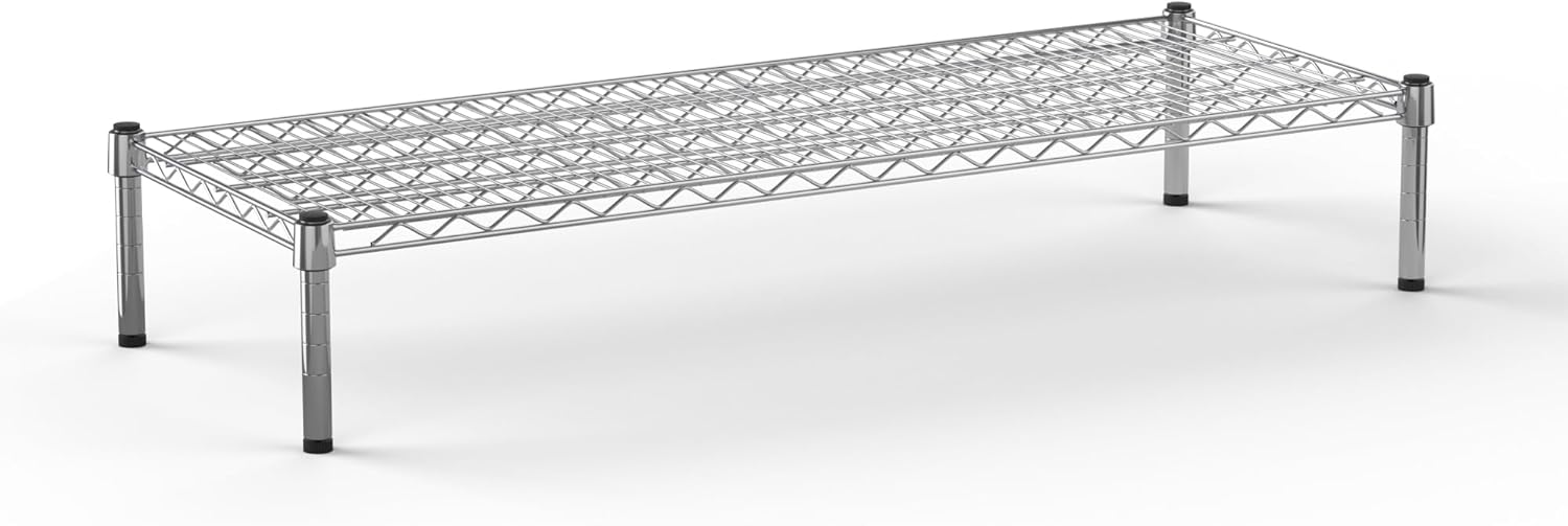 18" Deep x 48" Wide x 8" Height Wire Shelving Kit | 1-Tier | NSF Commercial Storage Rack Unit