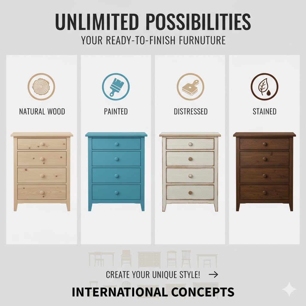 International Concepts Unfinished Kitchen Work Center