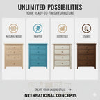 International Concepts Unfinished Kitchen Work Center