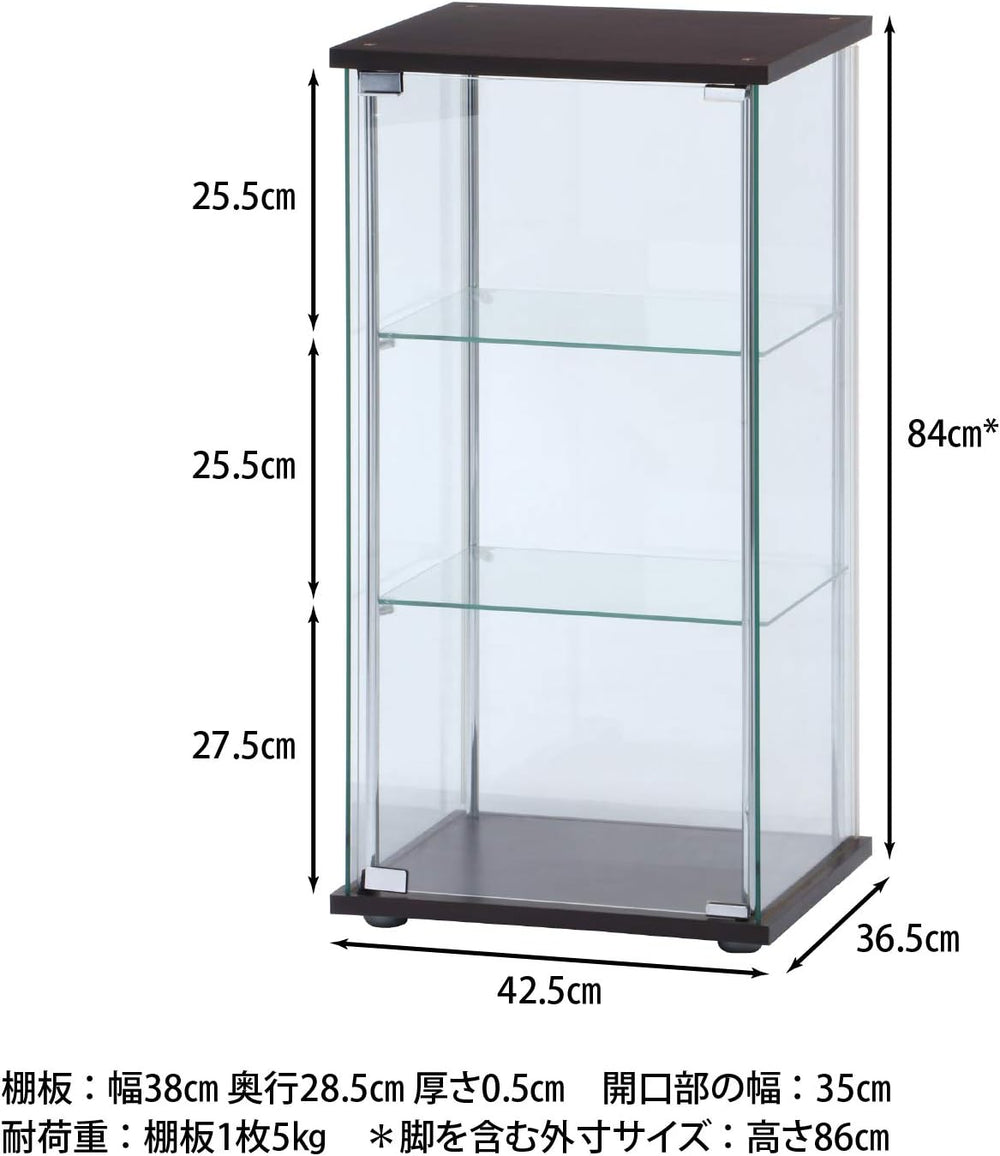 Fuji Boeki 96049 Collection Case, Figure Case, 3 Tiers, Width 16.7 x Depth 14...