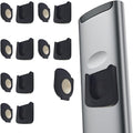 Magnetic Remote Control Holder Wall-Mounted Remote Holder Adhesive Strips Easy Installation for TV, Fan, and AC Remotes to Organize Home & Office (6 Pack)