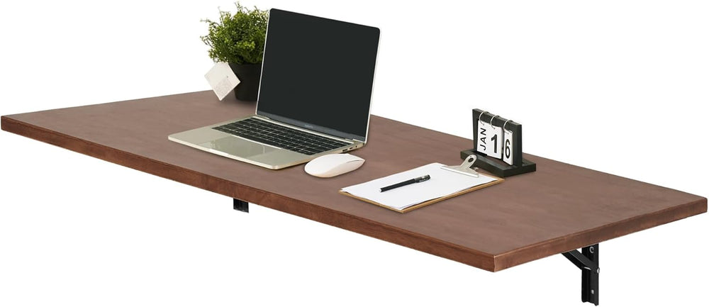 MCombo Wall Mounted Workbench with Solid Wooden Tabletop for Garage, Laundry,...