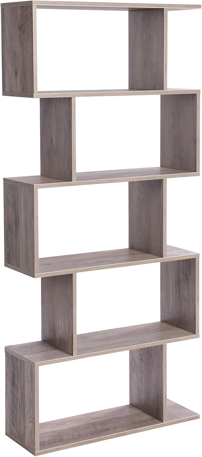 VASAGLE 5-Tier Bookcase, Open Storage, 27.6 x 9.4 x 62.6 Inches
