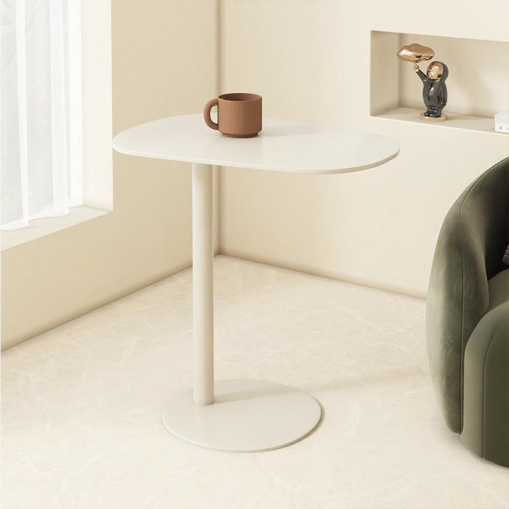 C-Shaped Side End Table, C Table for Sofa Couch Modern End Table Small TV Tra...