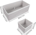 12pcs Socks Drawer Organizer: Underwear Storage Dividers - Closet Cabinet Dresser Storage Boxes For Stockings Leggings Bra Ties Closet Organization