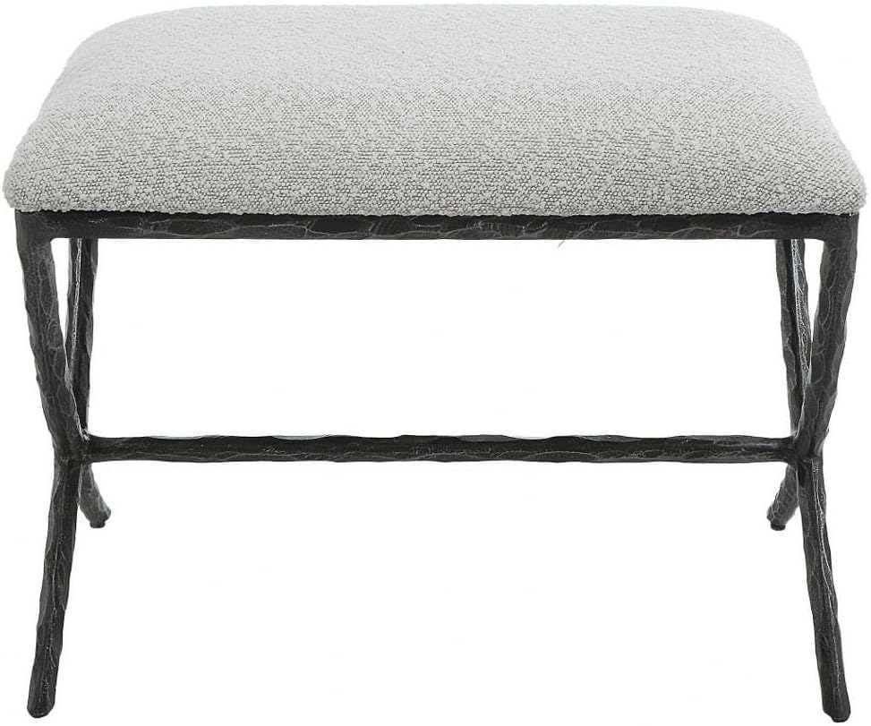 Uttermost Brisby - Small Bench-19 Inches Tall and 24 Inches Wide