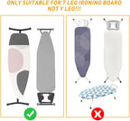 TJ.MOREE Ironing Board Hanger Metal Wall Mount Iron and Ironing Board Holder, Laundry Room Decor and Storage with Large Storage Black