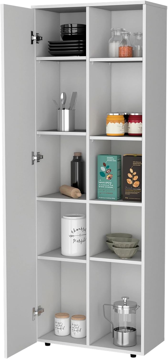 Molly White 1-Door Multistorage Kitchen Pantry